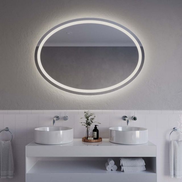 Ovalno ogledalo s LED osvjetljenjem A33