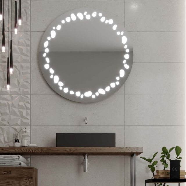 Okruglo ogledalo s LED osvjetljenjem C7 premium