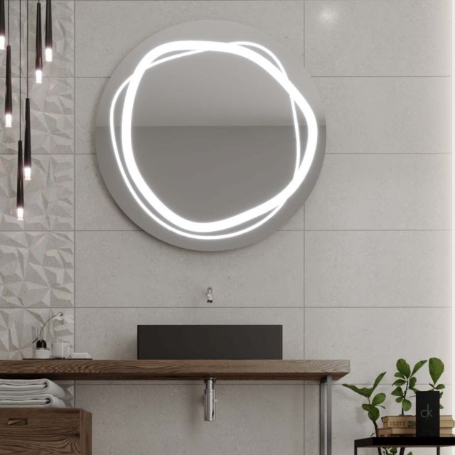 Okruglo ogledalo s LED osvjetljenjem C9 premium